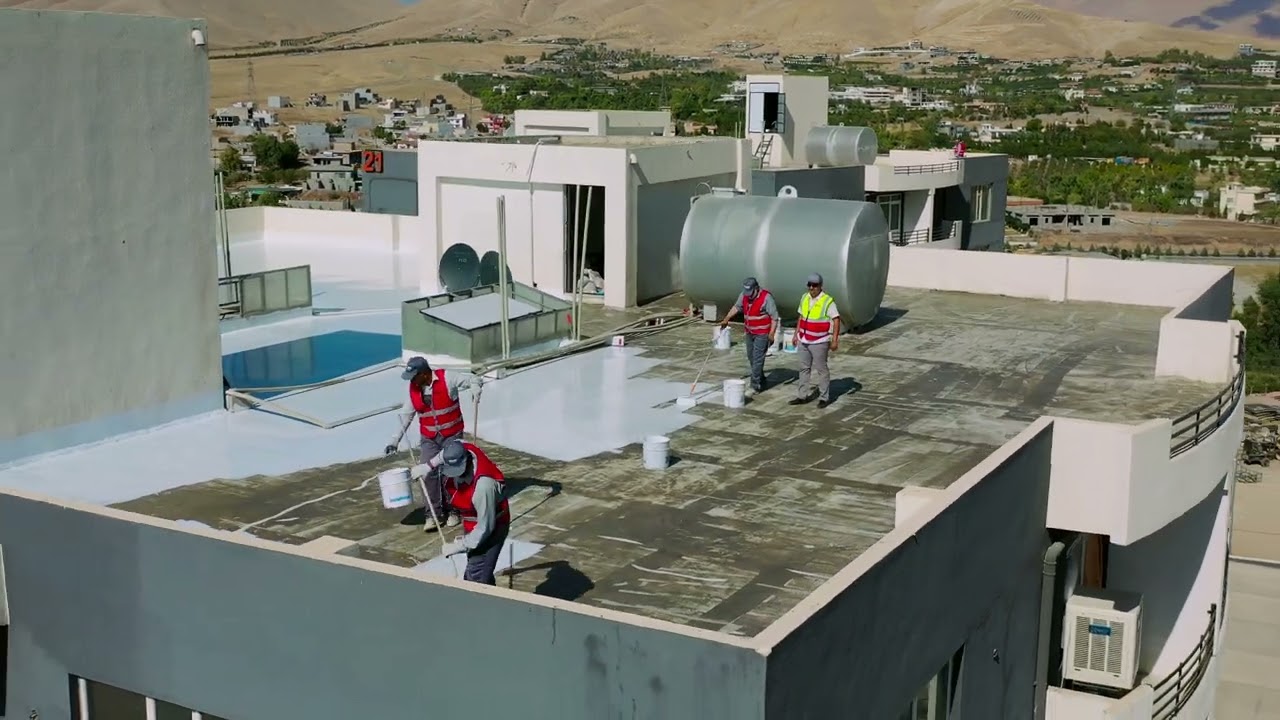 waterproofing roofs/معالەجە کردنی سەقف