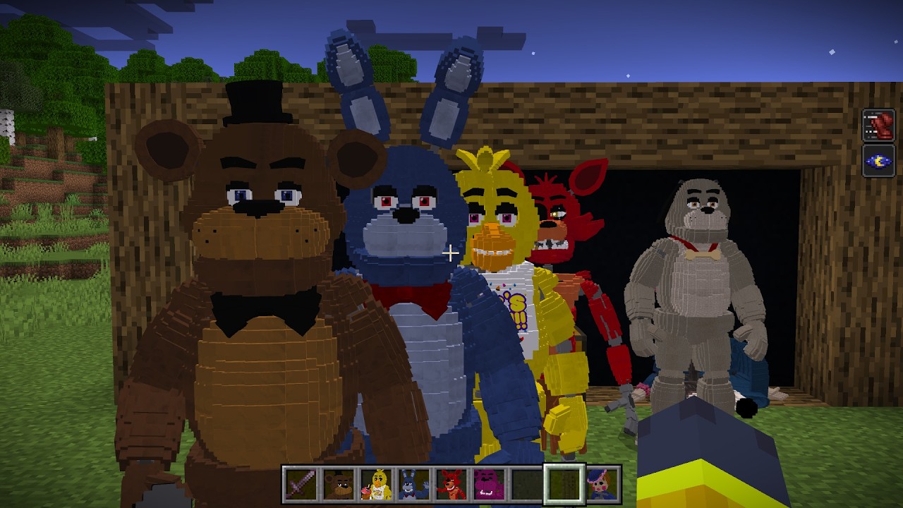 FNAF 1 MOVIE MOD in Minecraft PE Addon MCPE