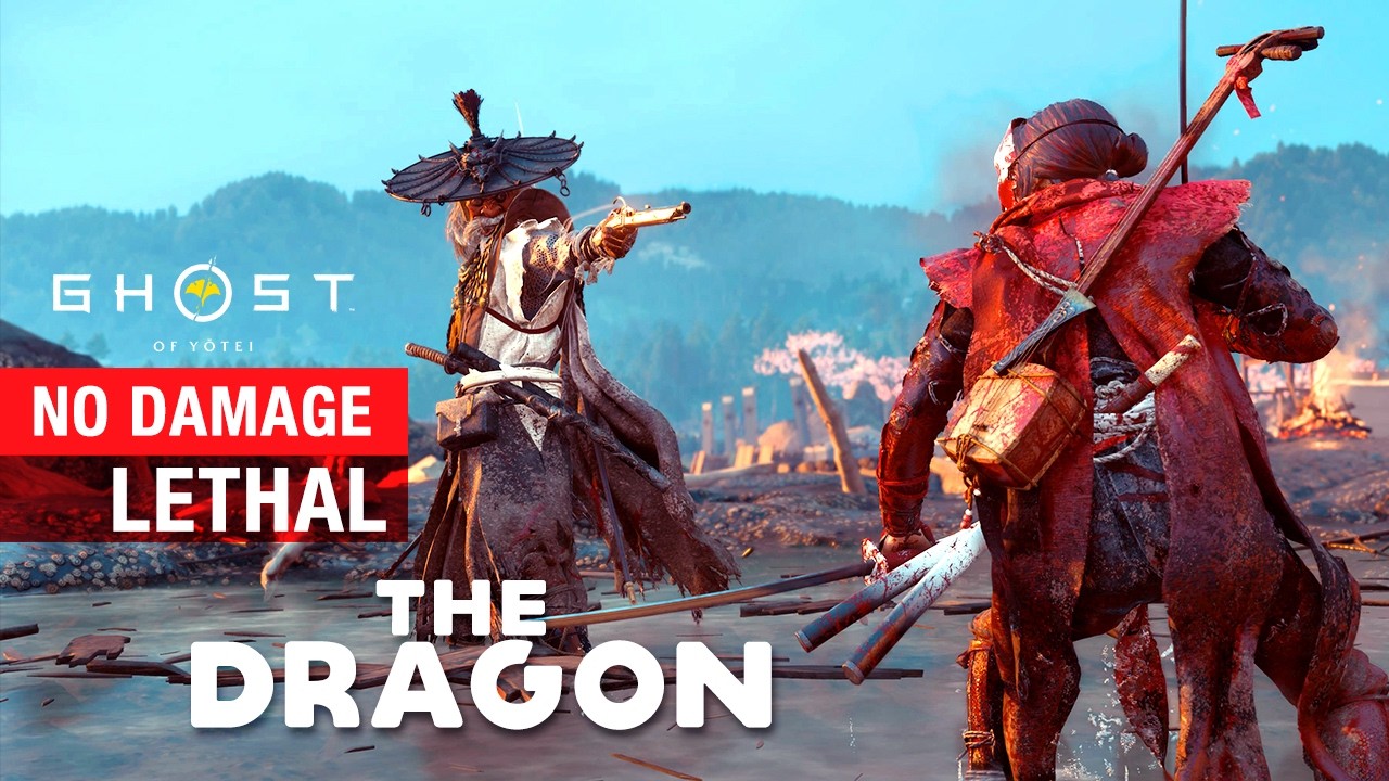 Ghost of Yotei - The dragon Boss fight (LETHAL Difficulty NO DAMAGE) Yotei Six