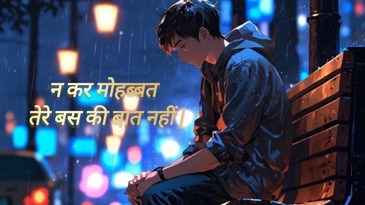 न कर मोहब्बत तेरे बस की बात नहीं | Deep Broken Song | Hindi Sad #song #sad