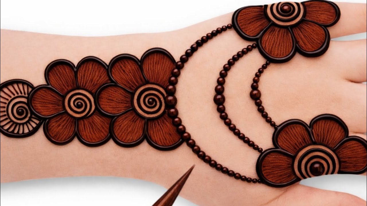 Easy quick Mehndi Designs For Back Hand ll Easy Arabic Mehndi Design For Front Hand|| stylish Mehndi