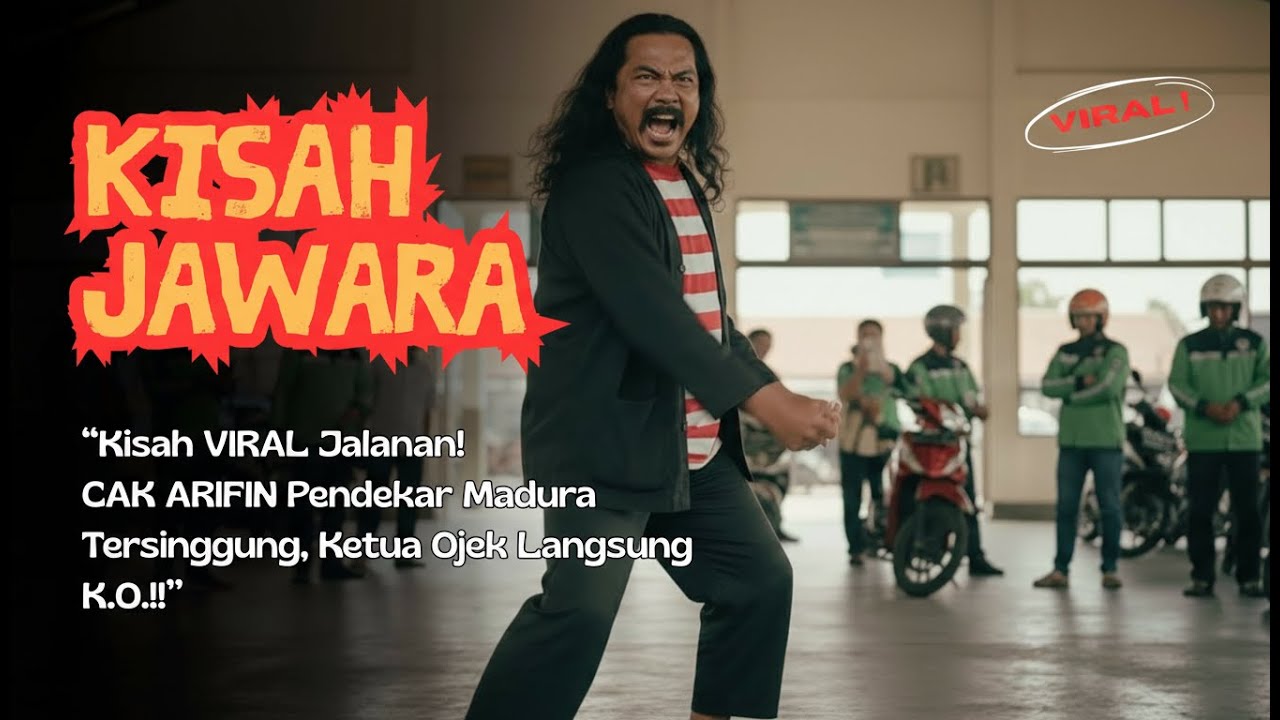 Kisah VIRAL Jalanan! CAK ARIFIN Pendekar Madura Tersinggung, Ketua Ojek Langsung K.O.!!”