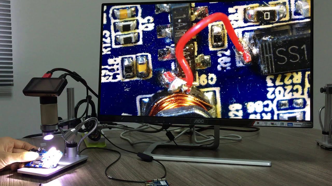 Andonstar ADSM201 USB digital microscope HDMI HD 1080P camera For PCB SMT SMD soldering gadget tool