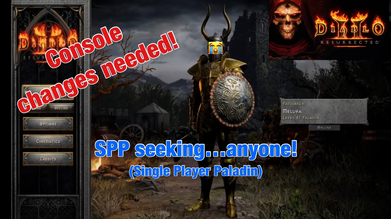 Diablo 2 Resurrected - Changes NEEDED for Console - LOBBY! - Quality of Life Suggestions - PS5