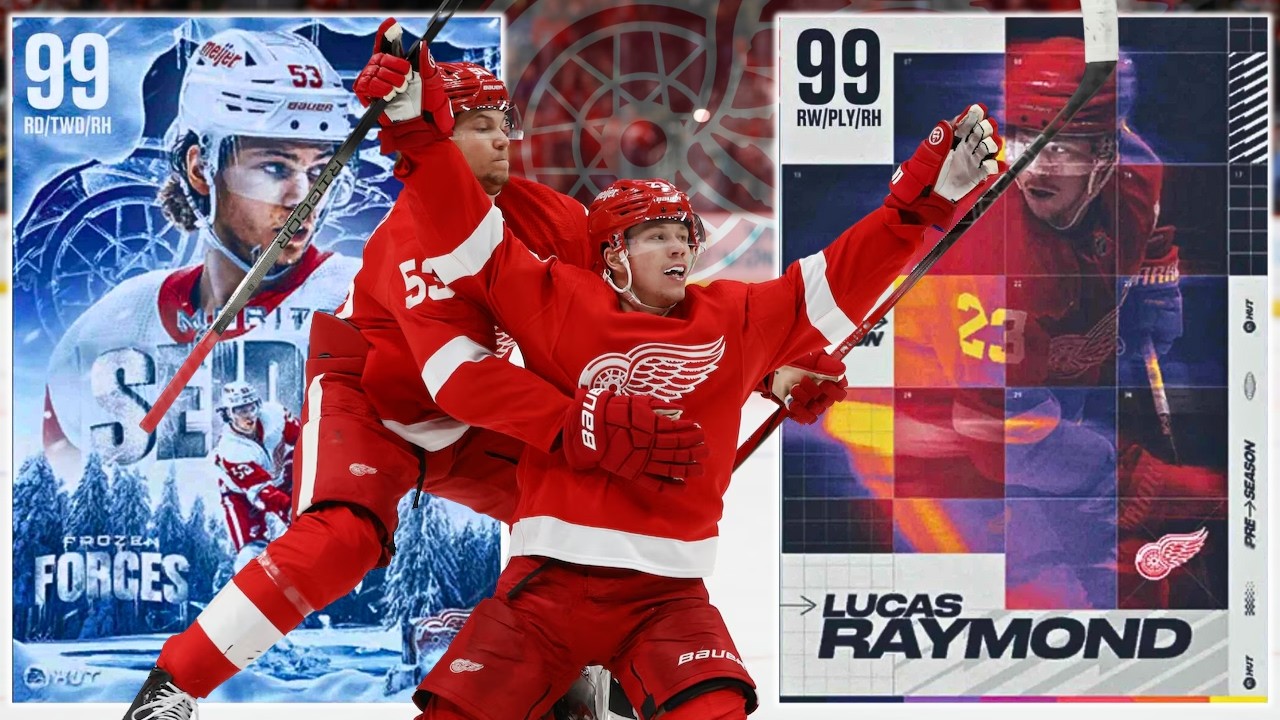 RED WINGS THEME TEAM AND LAST GAME OF CHAMPS | NHL 25