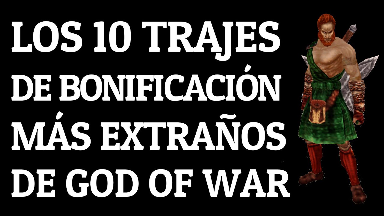 LOS 10 TRAJES BONIFICACIÓN MÁS EXTRAÑOS de los juegos de GOD OF WAR (Los más raros) 🔥
