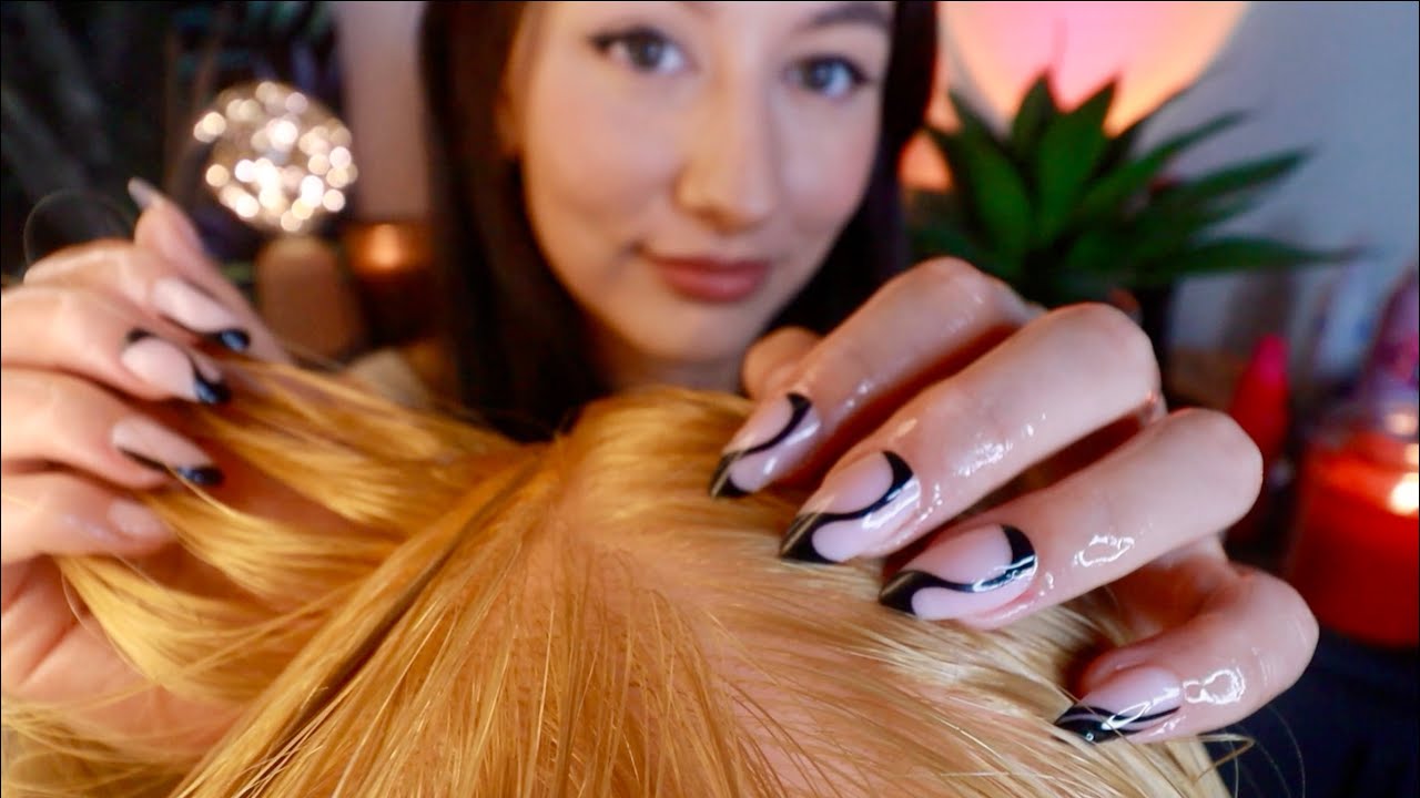ASMR Relaxing Scalp Attention + Treatment RP | Massage, Hair Brushing + Scratching for Sleep