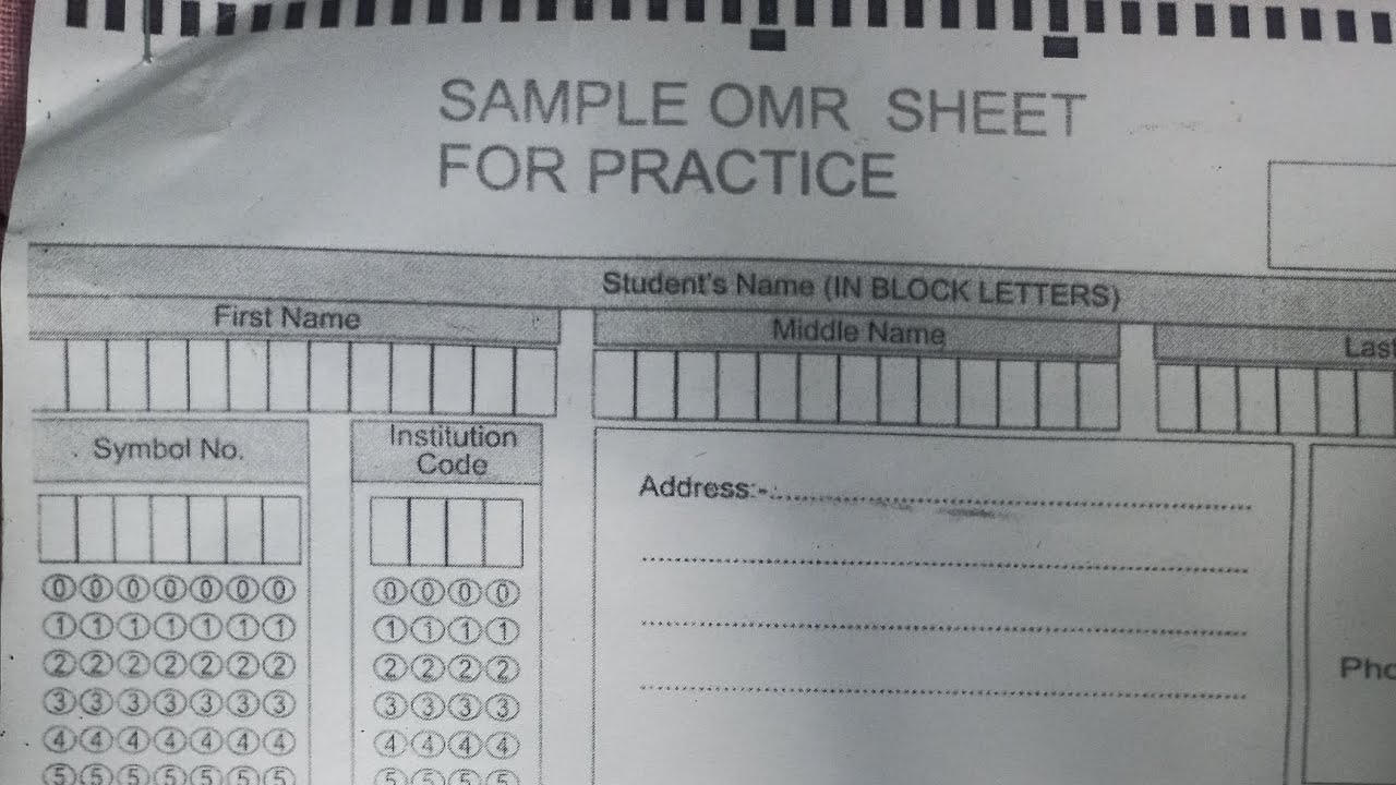 OMR SHEET SAMPLE PRACTICE FOR BANKING EXAM, LOK SEWA EXAM, ENTRANCE EXAM #omr_sheet #omr_sheet