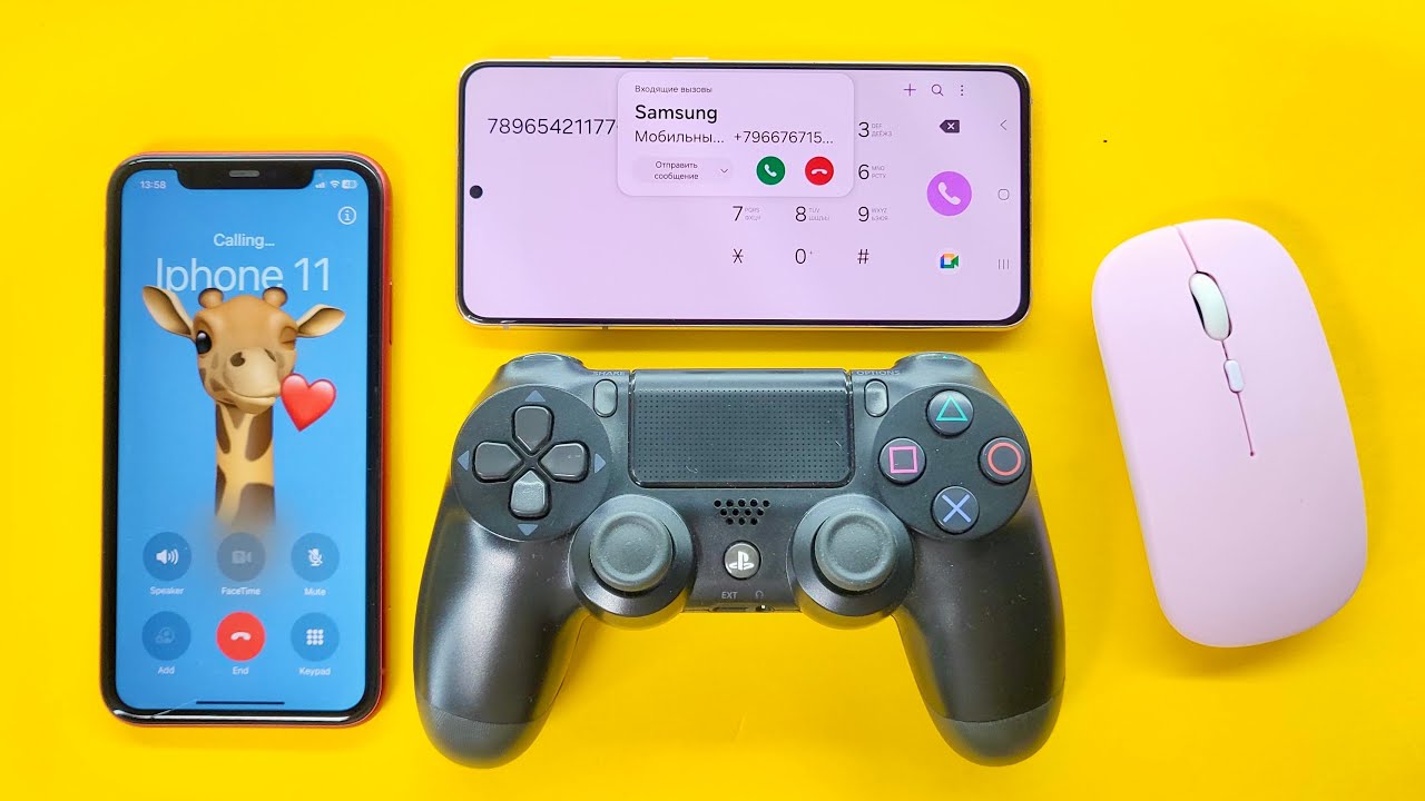 Crazy Incoming Call IPhone 11, Samsung S21 Mouse Controller vs Game Pad