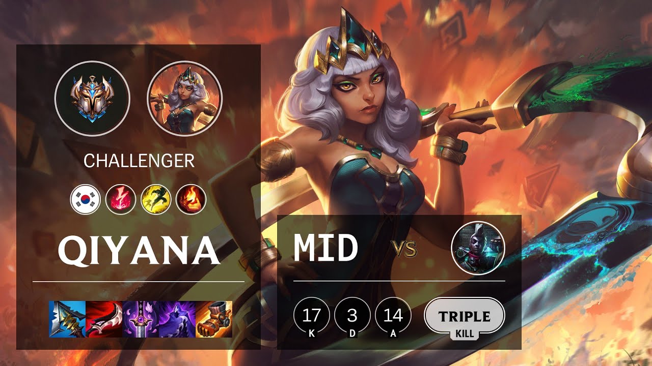Qiyana Mid vs Ekko - KR Challenger Patch 10.24