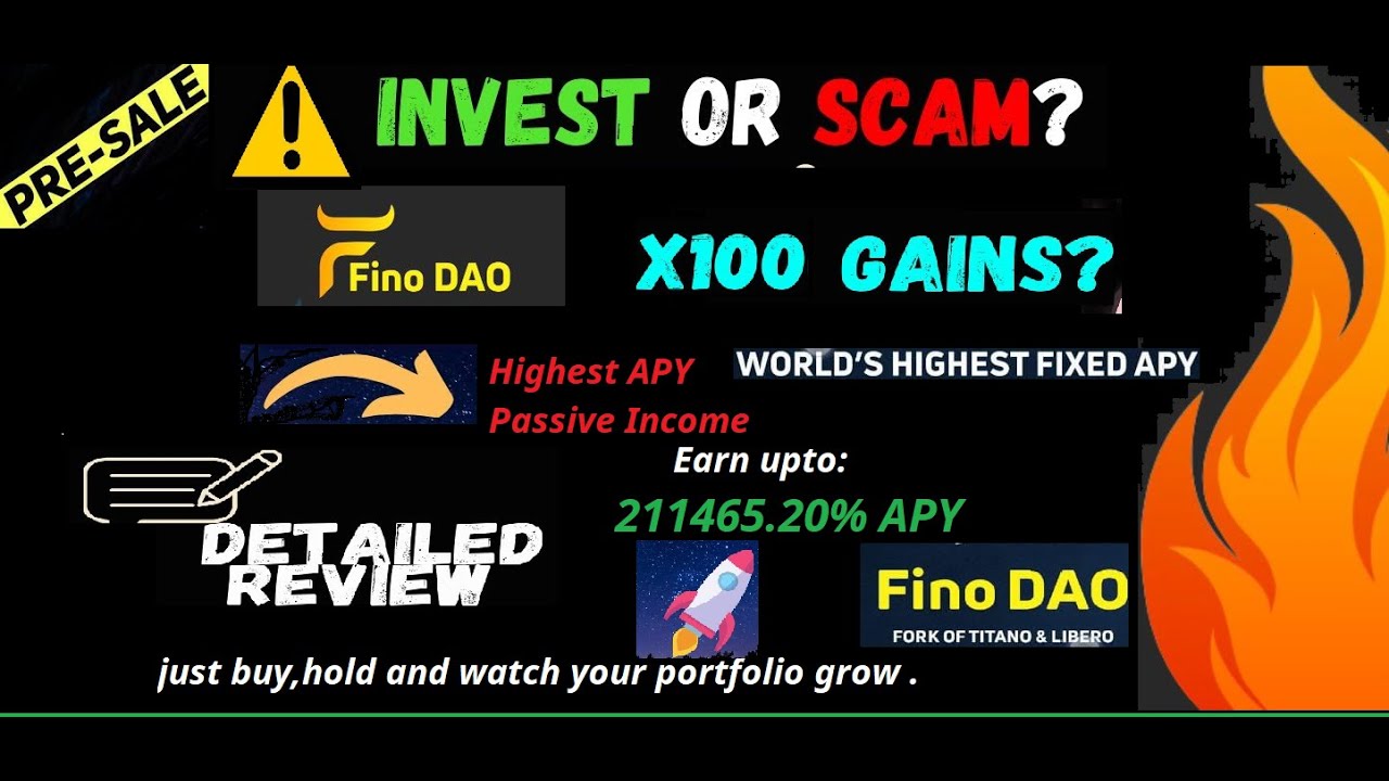 Fino DAO 🔥 High Apy & Big Profit 💝 Best Staking Coin $211465.85%