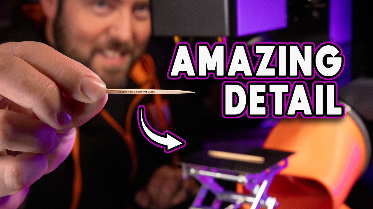 NO BURNING! Laser anything with amazing detail - UV laser
