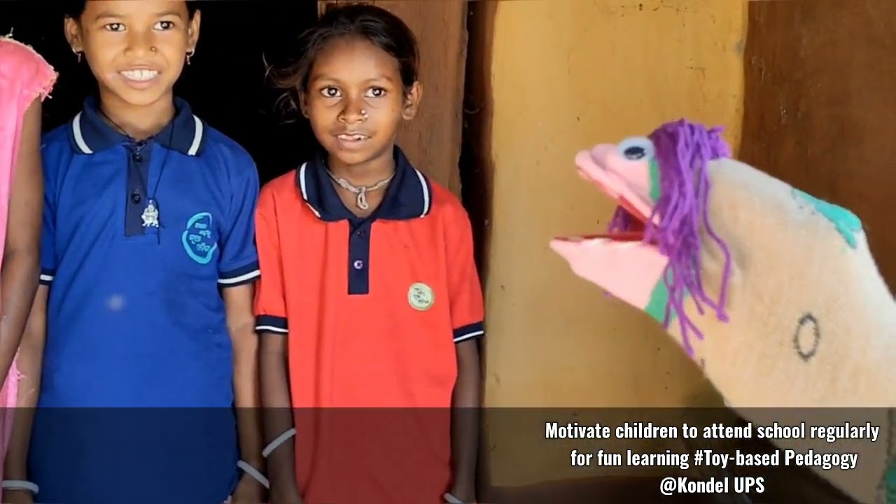 Motivate children to attend school regularly for fun learning #toybasedpedagogy @Kondel UPS