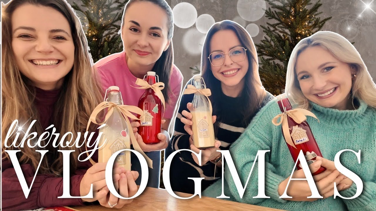 Čas s Kamoškami Pri Vaječnom Likéri 🐣🎄 & Zdobíme Stromček | Vlogmas 2 | PauliBeauty