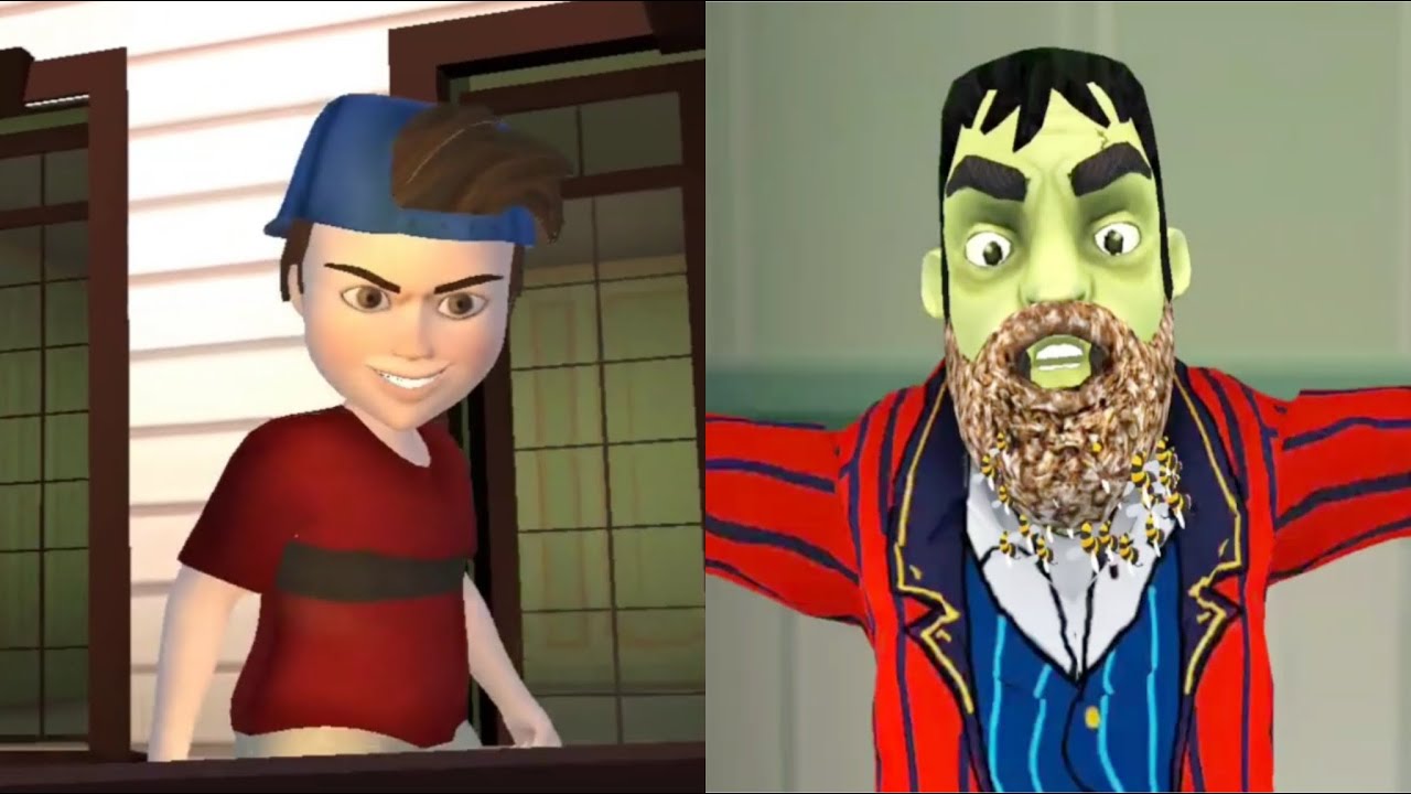 Scary Stranger 3D | Kid Follows Grumpy In Let It Bee Prank