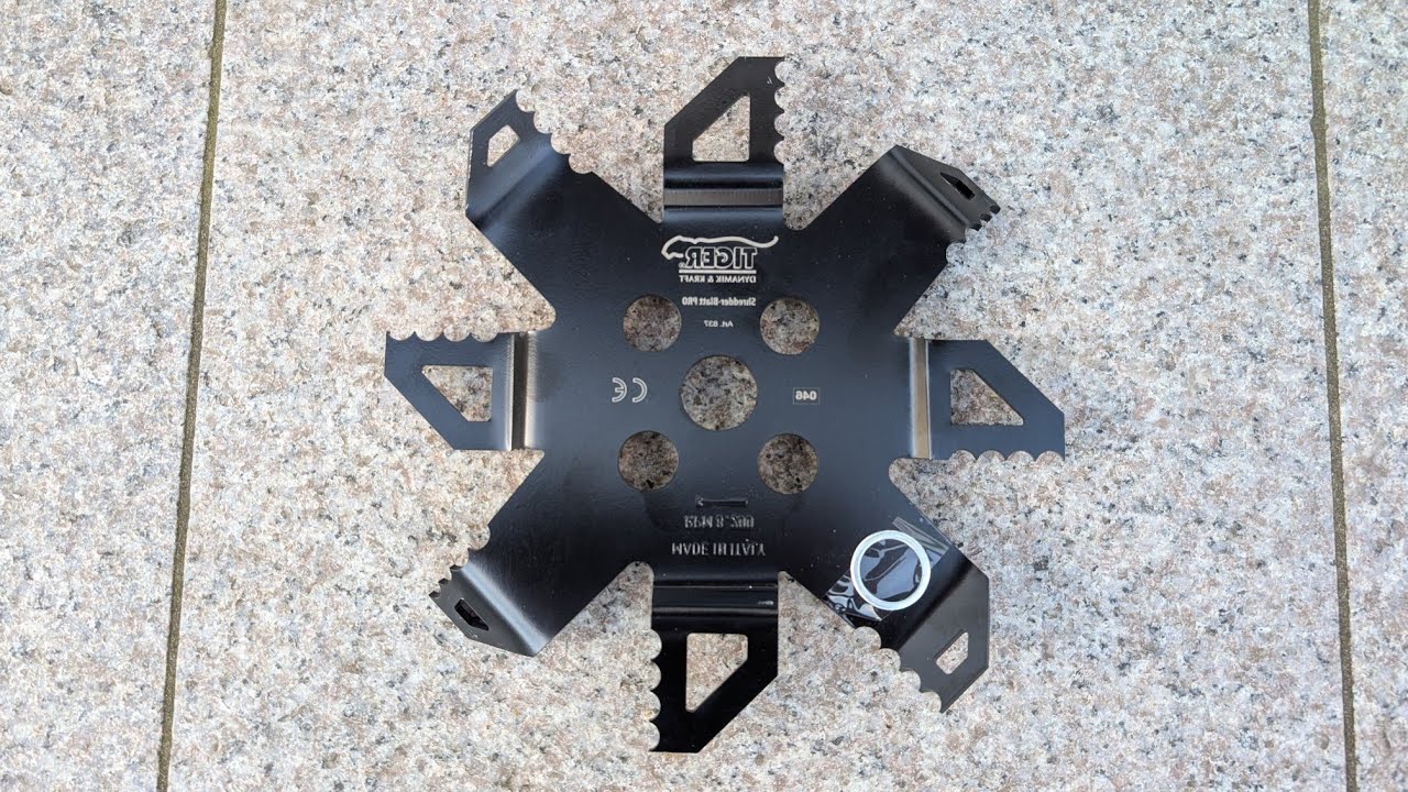 Esche Tiger Shredder-Blatt PRO H&auml;ckselmesser Mulchmesser f&uuml;r Motorsense und Freischneider!
