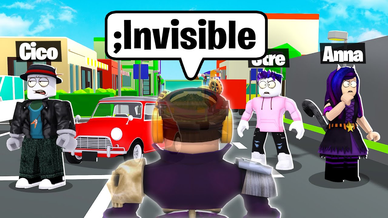 DIVENTO INVISIBILE CON I COMANDI DA ADMIN SU ROBLOX BROOKHAVEN!!