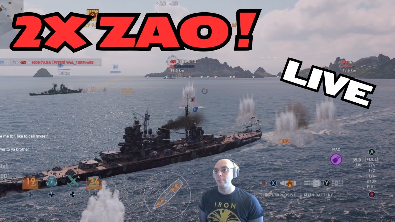Повторы матчей Зао один за другим — World of Warships Legends