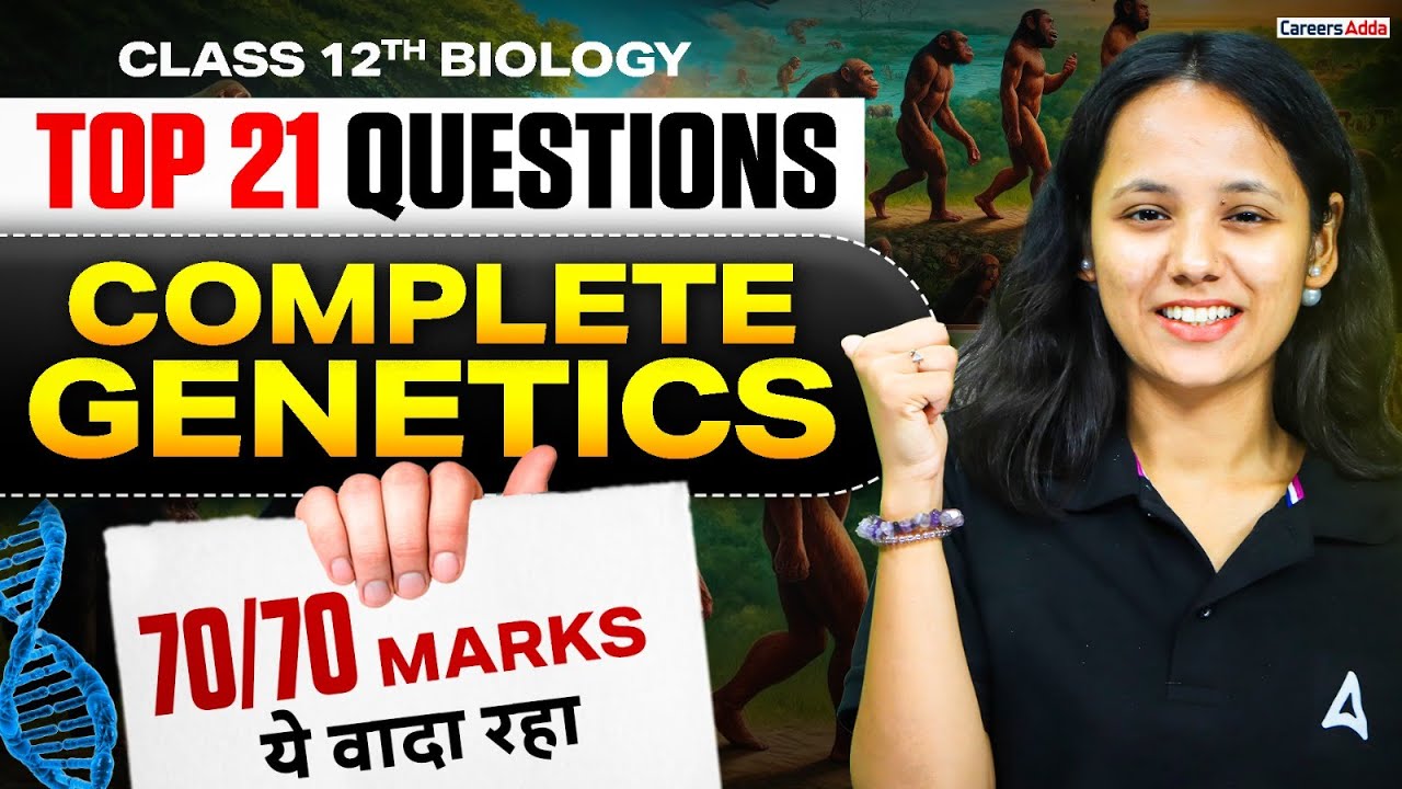 Class 12 Biology | Genetics Top 20 Most Important Questions | 70/70 Marks✅| By Nisha Ma'am