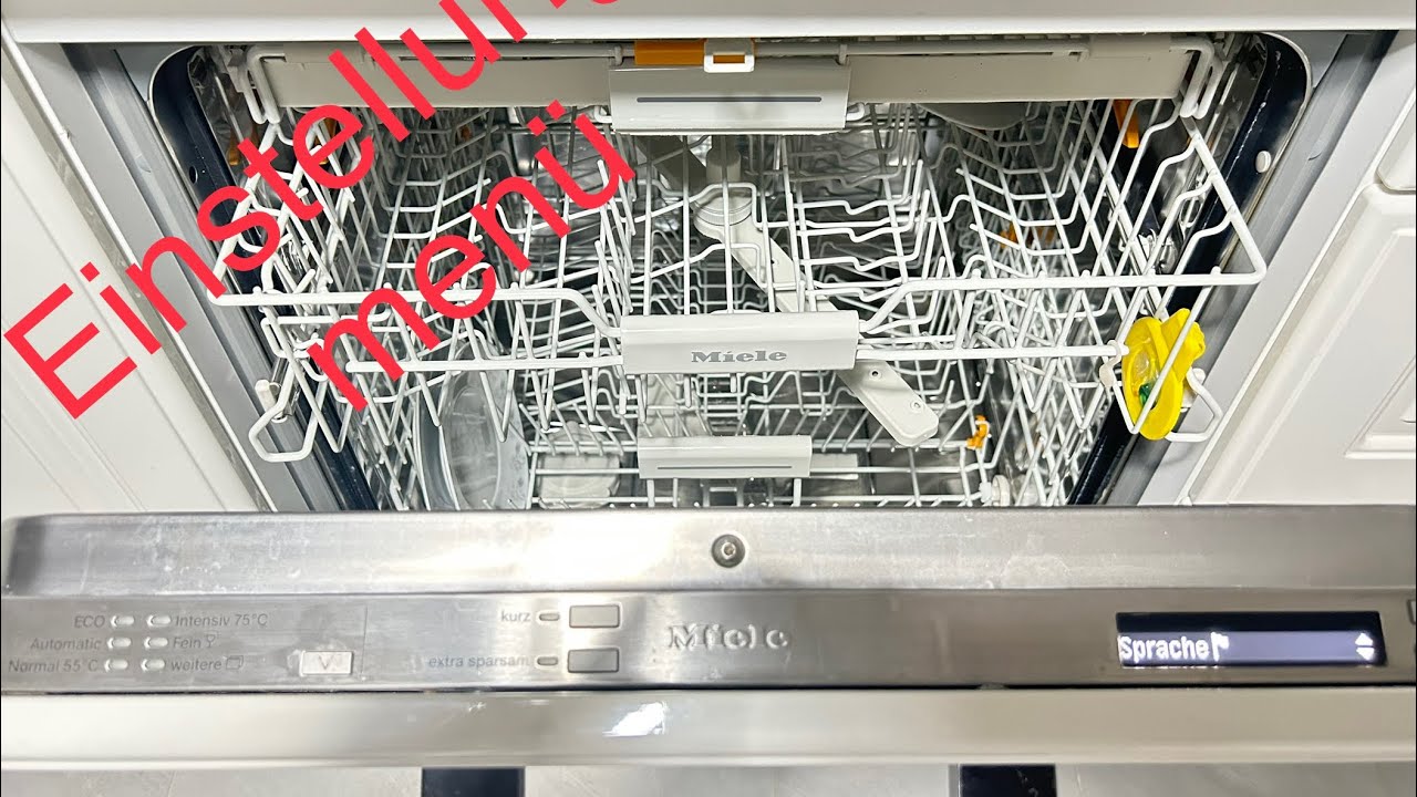 Miele Geschirrspülmaschine G6360 SCVI Menü Einstellung / Sprache
