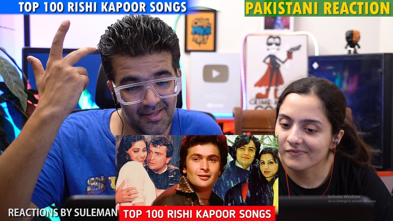 Pakistani Couple Reacts To Top 100 Rishi Kapoor Songs | Random 100