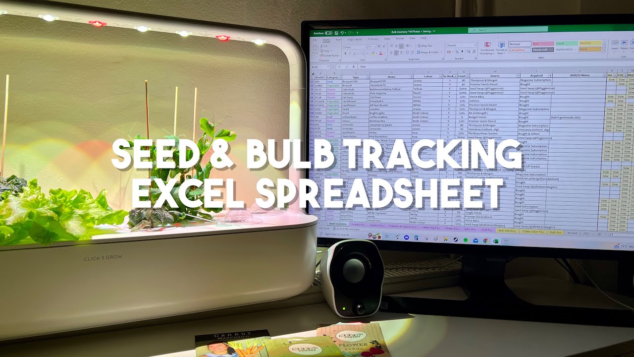 Seed & bulb tracking/inventory excel spreadsheet | Diary of a Yorkshire Gardener