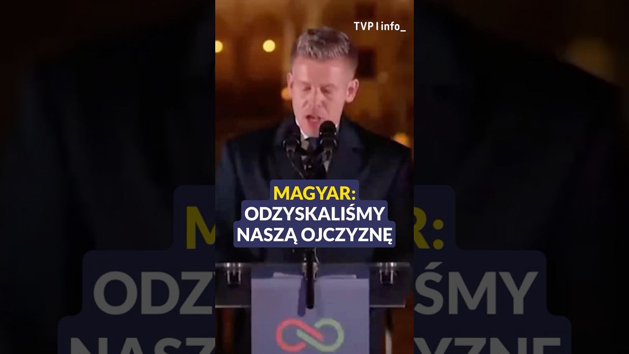 Peter Magyar: odzyskaliśmy naszą ojczyznę #polityka #węgry #orb&aacute;n #shorts