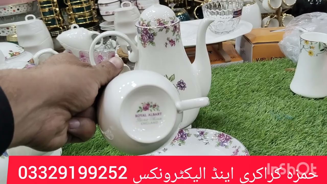 Latest design importied luxury wedding crockery! kitchen crockery bridal crockery dinner set tea set