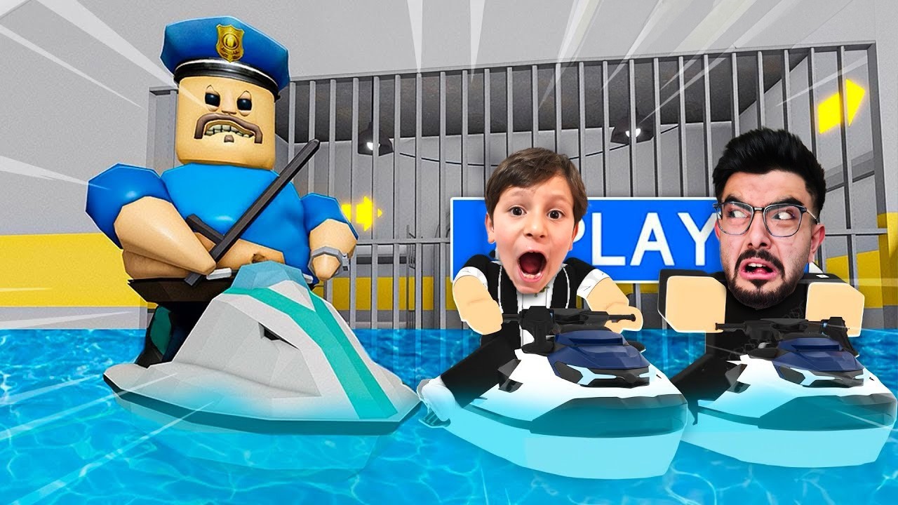 ابو كرش غرقنا انا وبلال بالسجن المائي 😭 WATER BARRY'S PRISON RUN