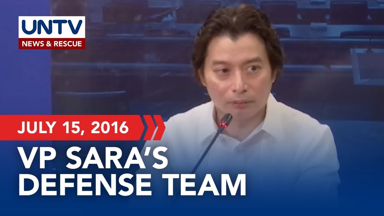 PRESSCON: Defense panel addresses Day 6 of VP Sara Duterte's impeachment trial | July 15, 2026