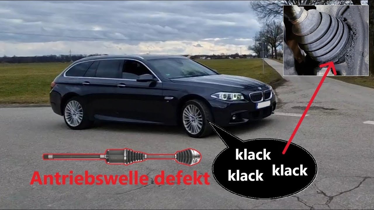BMW F10 F11 xDrive Antriebswelle klackert | Austausch Antriebswelle und Federbein vorn rechts
