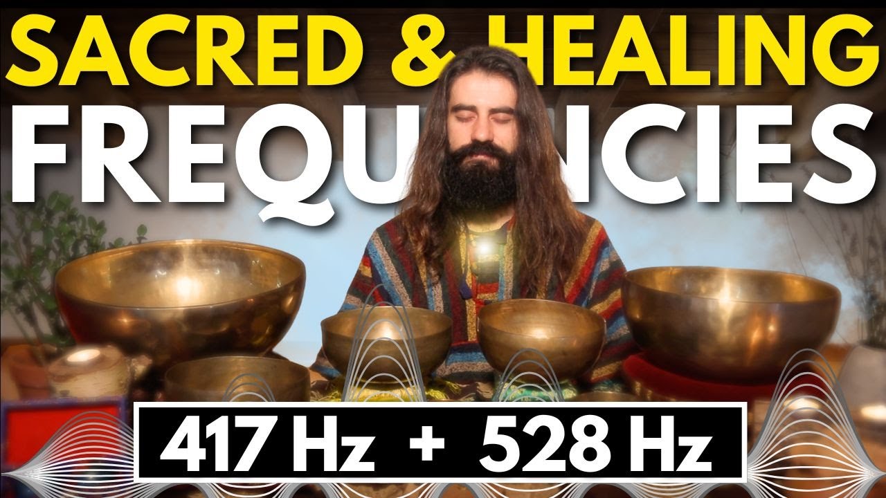 Tibetan Singing Bowls Sound Bath to Open Your Heart & Heal ⫸ 417 Hz + Double 528 Hz