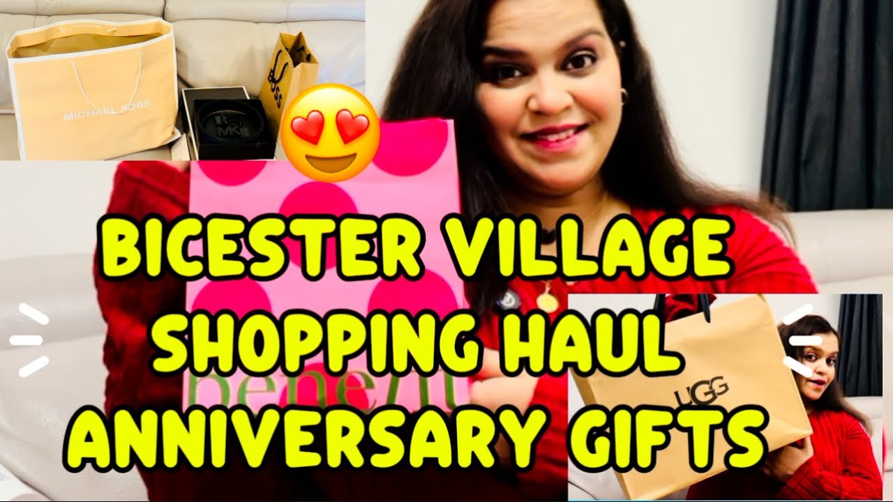BICESTER VILLAGE SHOPPING HAUL | ANNIVERSARY GIFTS | PAKISTANI FAMILY VLOG 🥰❤️