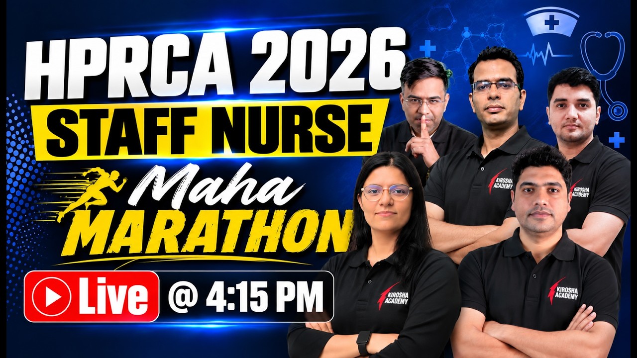 HPRCA Staff Nurse 2026 🔥 780 Posts | Maha Marathon | Complete Nursing Revision #38