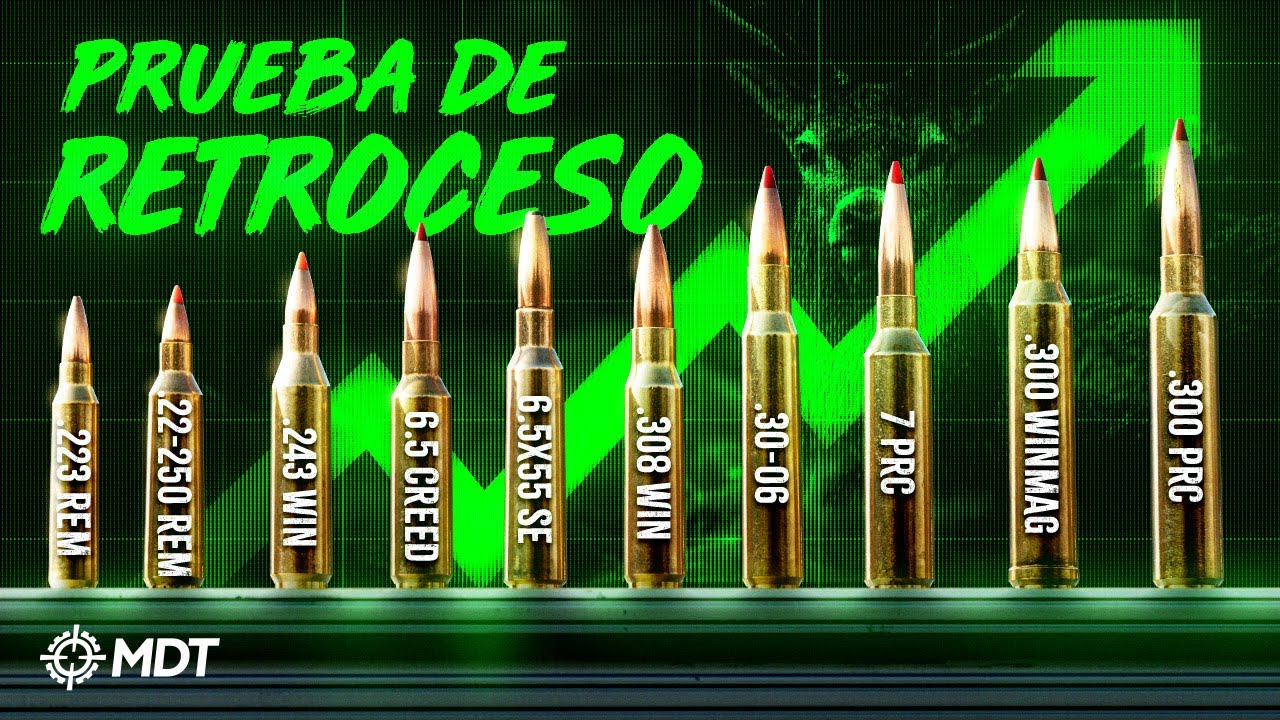 ¿Cuánto retroceso tienen los diferentes calibres de caza?