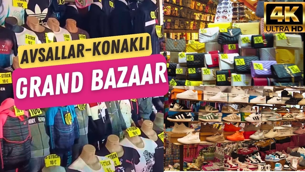 Гранд базар Авсаллара! Большой базар Конаклы! Большой базар, подборка! Аланья Анталия! 4к 60F