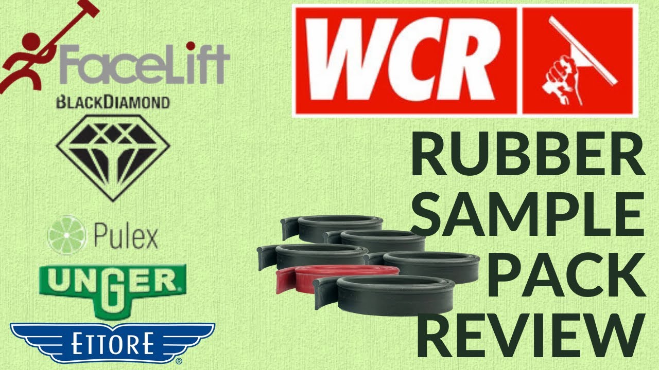 Rubber Sample Pack Review | Window Cleaning Resource | Which One Is Best?