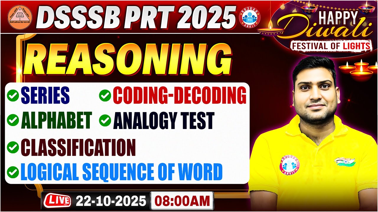 DSSSB PRT 2025 | DSSSB PRT Reaosoning One Shot | DSSSB PRT 2025 Reasoning Marathon By Harander Sir