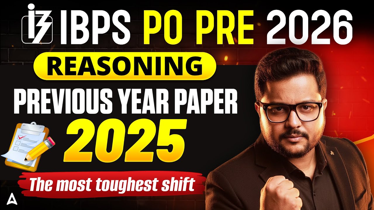 IBPS PO Pre 2026 | Reasoning Previous Year Paper 2025 (Low Scoring Shift) | By Shubham Sir