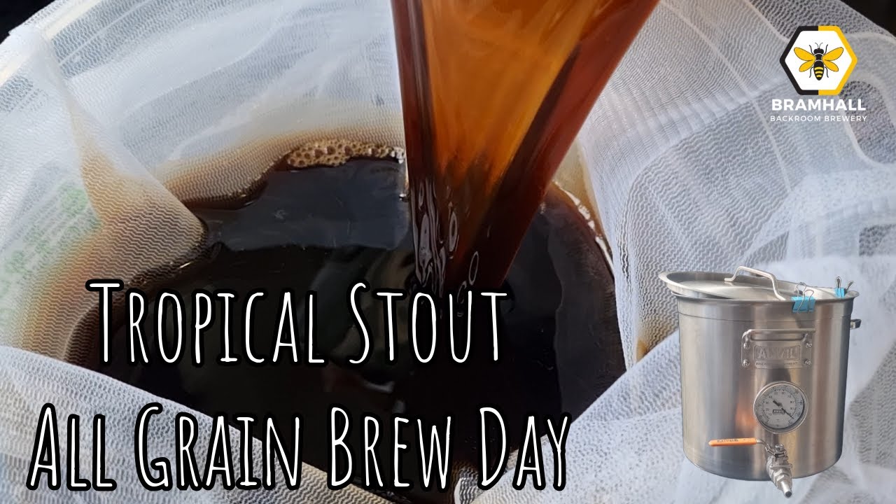 Tropical Stout Brew Day, All Grain including Recipe for Homebrew