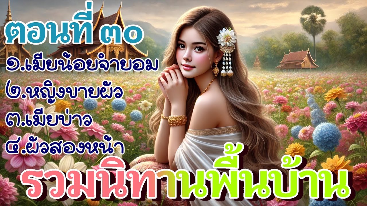รวมนิทานพื้นบ้าน ตอนที่ ๓๐ | รวมนิทานตอนยาวให้ฟังเพลินๆ