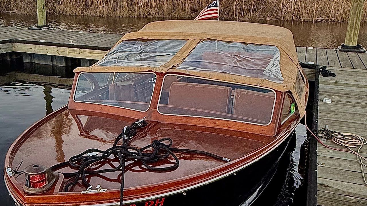 1958 Lyman Islander ⚓️ Canvas Canopy Set Up☀️🚤