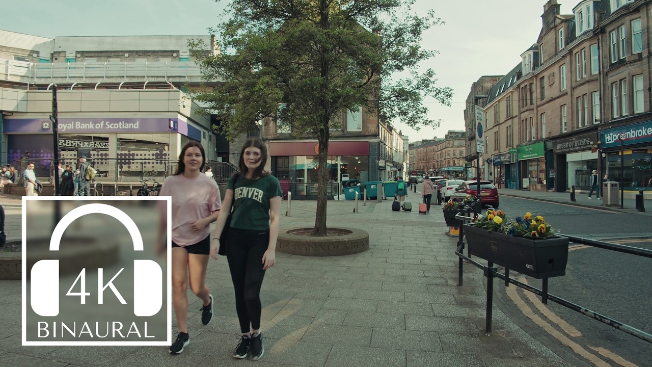 Stirling, Scotland | Walk in City Centre 👣 #4k