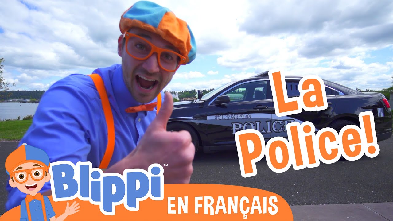 Blippi à la découverte d’une voiture de police