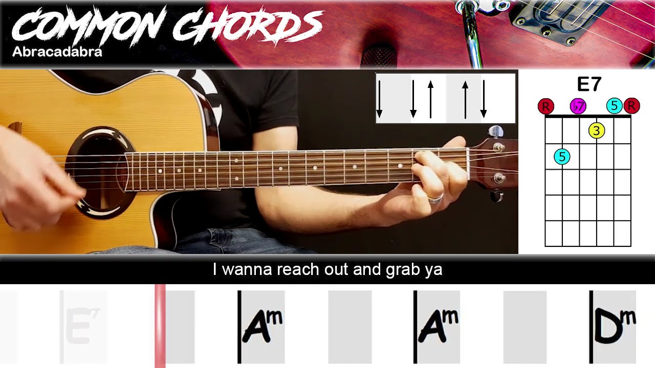 Abracadabra - Steve Miller Band | EASY GUITAR LESSON | Scrolling Chords & Lyrics
