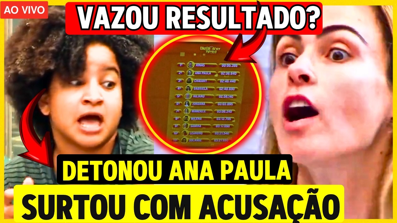 🔴 ESCANDALO; VAZOU RESULTADO POL&Ecirc;MICO NO CENTRAL DO L&Iacute;DER E CHOCA; MILENA TRETA COM ANA PAULA FEIO