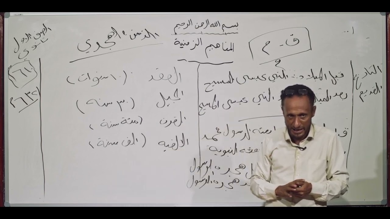 تاريخ | المفاهيم الزمنية | أول ثانوي