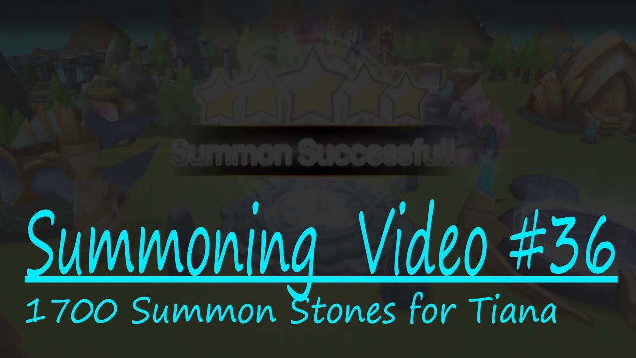 [ Summoners War ][ Summoning Video #36 ] 1700 Summon Stones - Tiana Rotation - NAT 5! WHAT!?