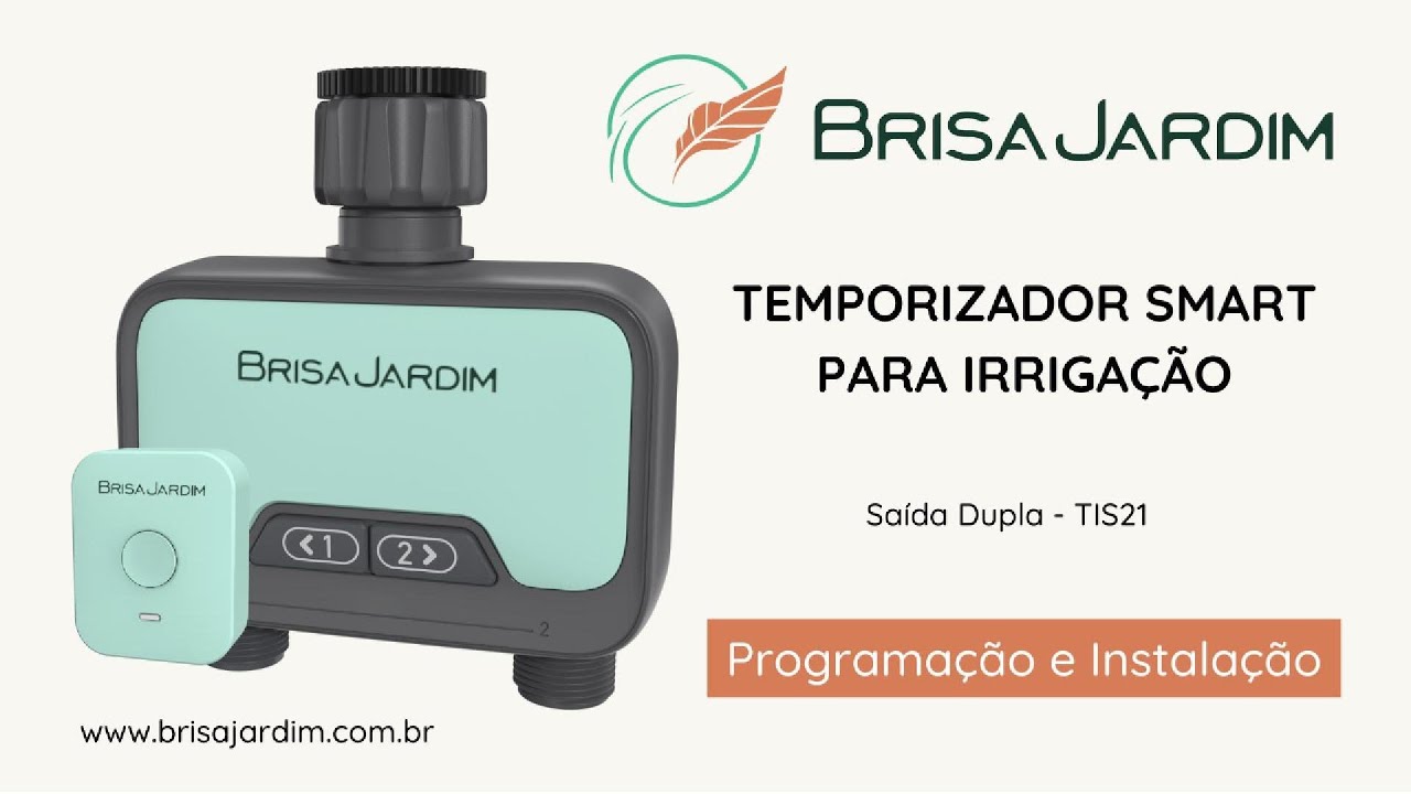 Temporizador smart para irrigação 2 saídaS TIS21 - Programação e Instalação - Brisa Jardim
