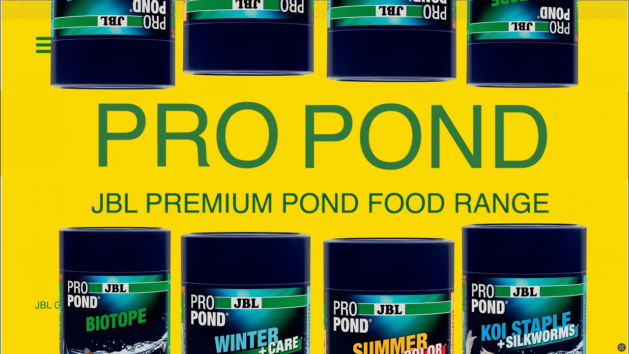 @meinjbl Brand Intro Part 4 of 4 | JBL Premium Pond Food Range #PondPro #JBL #Koi
